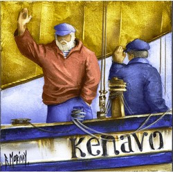 Digigraphie® en toile canvas avec  cadre de bernard Morinay : Kenavo