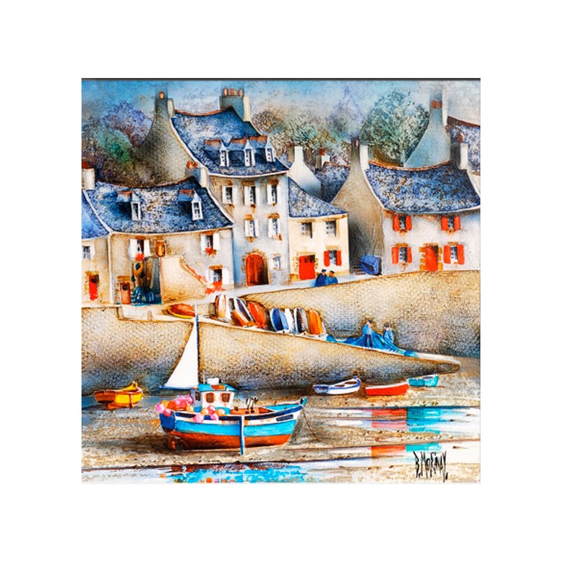 Digigraphie® en toile canvas avec cadre de bernard Morinay : Le Drellac'h Digigraphie® en toile canvas avec cadre de bernard Morinay : Le Drellac'h