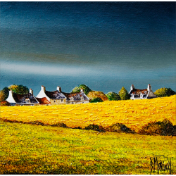 Digigraphie® en toile canvas avec  cadre de bernard Morinay : Orage d'été