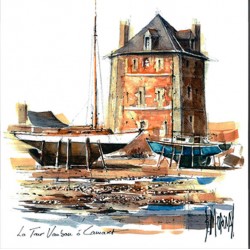 Digigraphie® en toile canvas avec  cadre de bernard Morinay : Tour Vauban