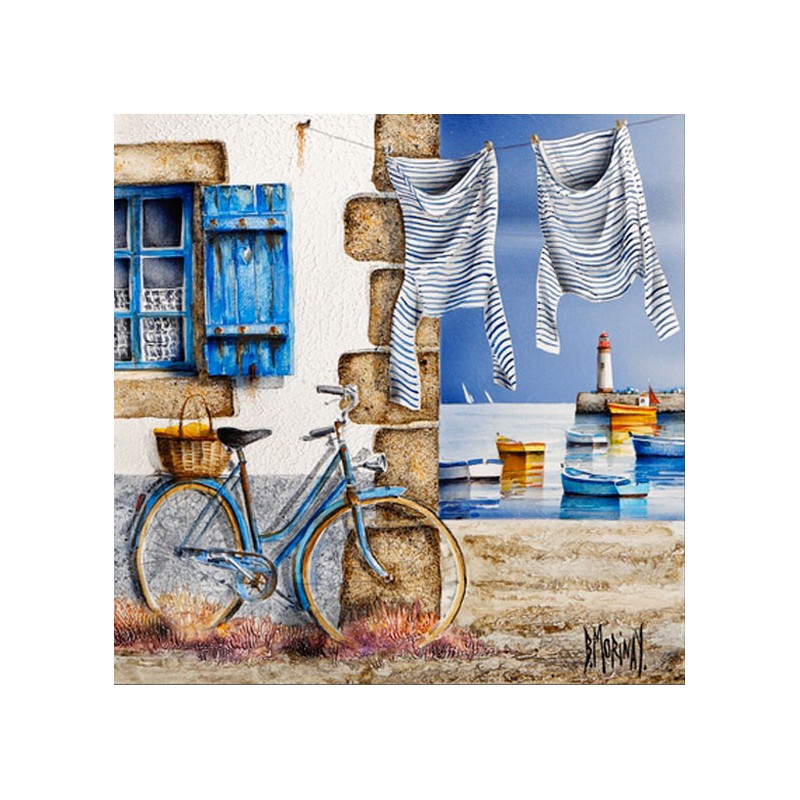 Digigraphie® en toile canvas avec cadre de bernard Morinay : un air été Digigraphie® en toile canvas avec cadre de bernard Morinay : un air été
