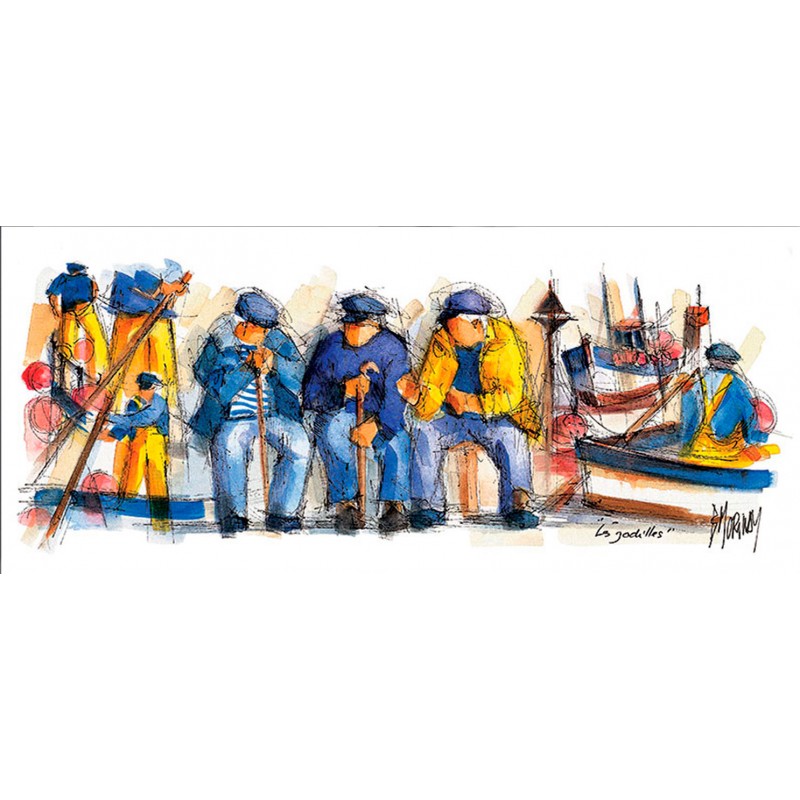 Digigraphie® en toile canvas avec cadre de bernard Morinay : Les Godilles Digigraphie® en toile canvas avec cadre de bernard Morinay : Les Godilles
